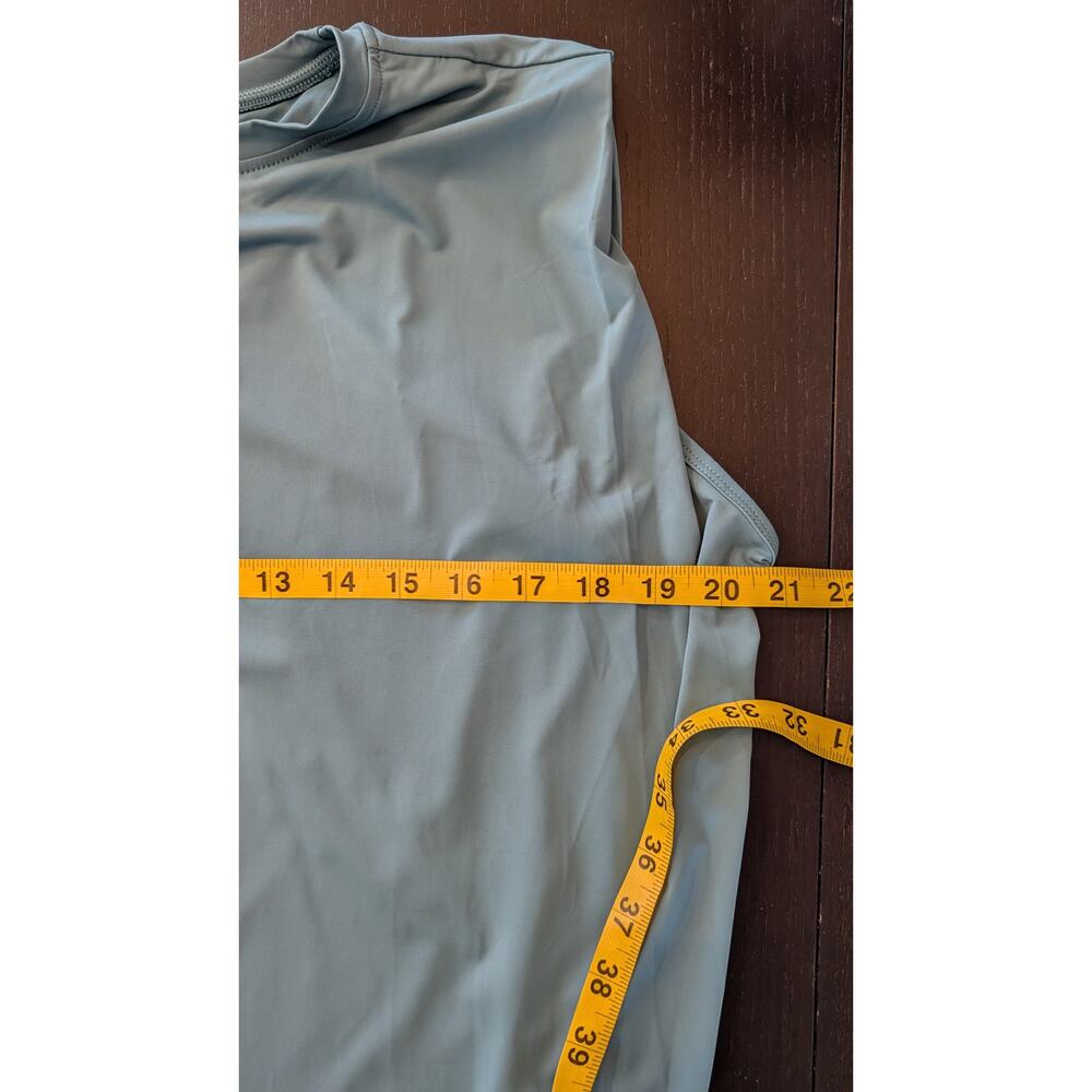 Halara Round Neck Ruched Cool Touch Hydro Yoga Tank Top UPF50+ - Picture 5 of 6